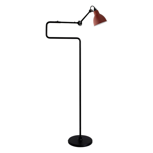 Red Lampe Gras N° 411 Floor Lamp by Bernard-Albin Gras