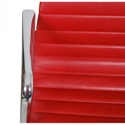 Red Leather EA-108 Chair by Charles Eames for Vitra, 2000s-MTD-1400504