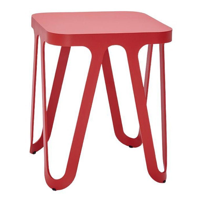 Red Loop Stool by Sebastian Scherer