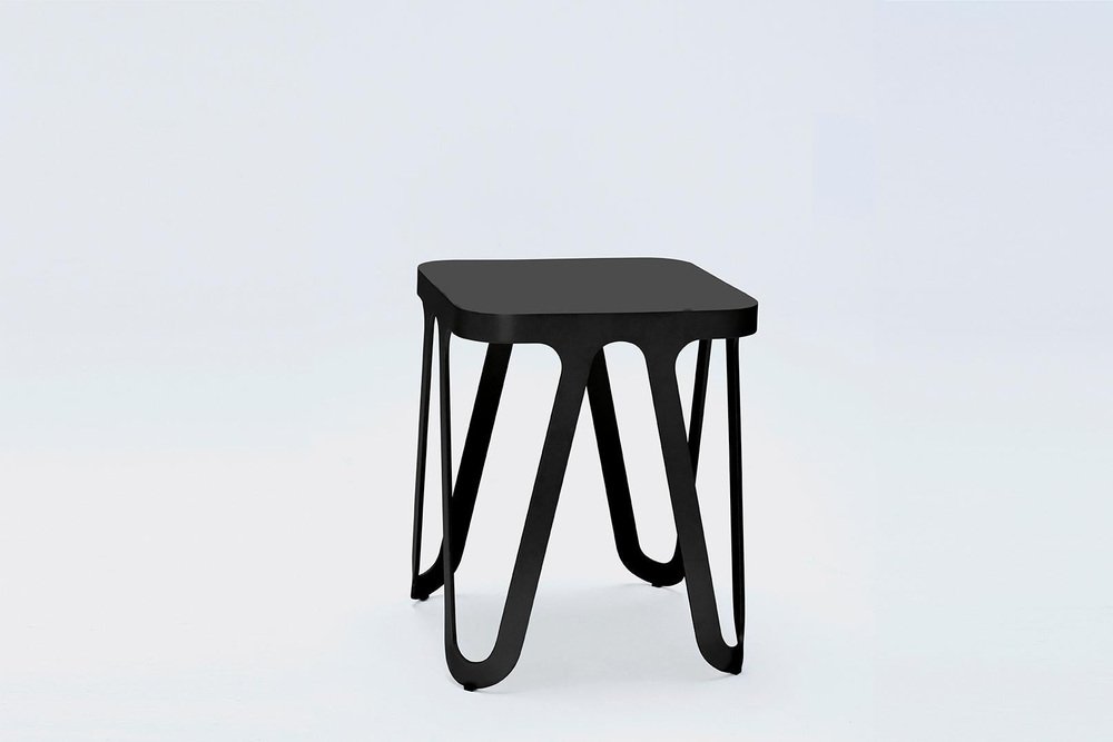 Red Loop Stool by Sebastian Scherer