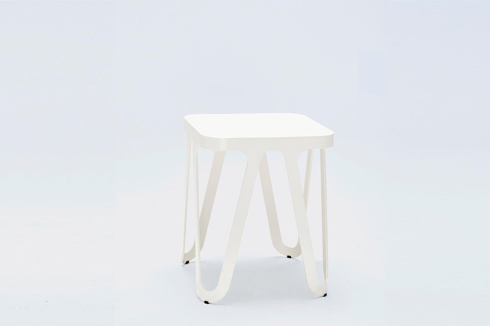 Red Loop Stool by Sebastian Scherer