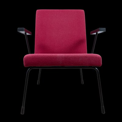 Red Model 1407 Lounge Chair by Wim Rietveld and A.R. Cordemeyer for Gispen-GE-1339099