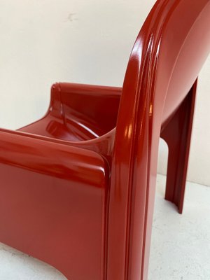 Red Model 4794 Lounge Chair by Gae Aulenti for Kartell, 1974-QVY-1796319