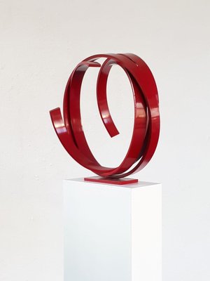 Red Movement Sculpture by Kuno Vollet-MDB-1803660