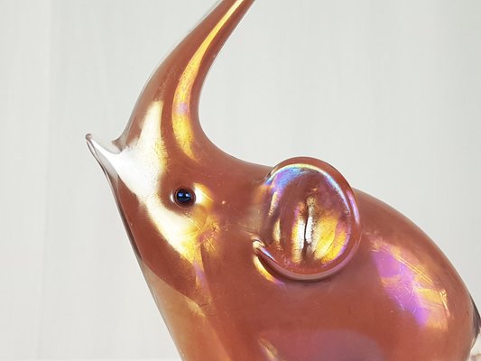 Red Murano Glass Elephant from Archimede Seguso, 1960s-RD-1807034