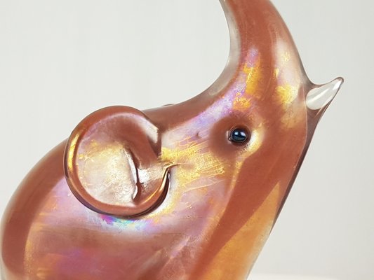 Red Murano Glass Elephant from Archimede Seguso, 1960s-RD-1807034