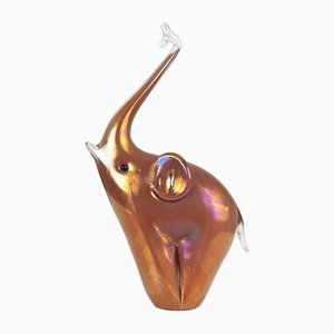 Red Murano Glass Elephant from Archimede Seguso, 1960s-RD-1807034