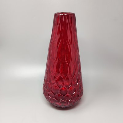 Red Murano Glass Vase from Ca dei Vetrai, Italy, 1960s-QGR-1453564