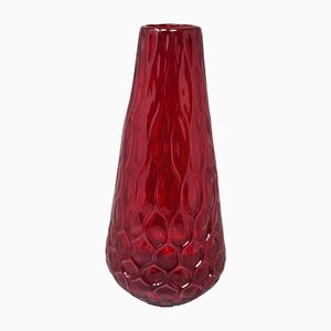 Red Murano Glass Vase from Ca dei Vetrai, Italy, 1960s-QGR-1453564