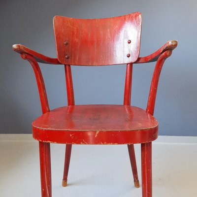 Red No. A 462 Armchair from Thonet / Ligna, 1940s-SJU-1393171