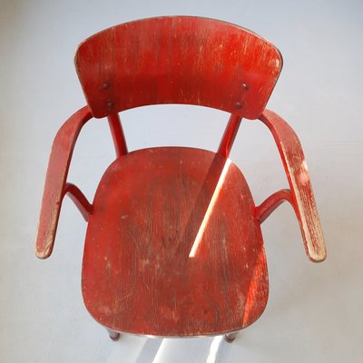 Red No. A 462 Armchair from Thonet / Ligna, 1940s-SJU-1393171