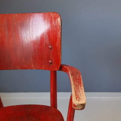 Red No. A 462 Armchair from Thonet / Ligna, 1940s-SJU-1393171