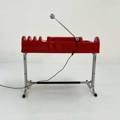 Red Orix Desk by Vittorio Paris & Nani Prino for Molten, 1970s-WZS-2031470