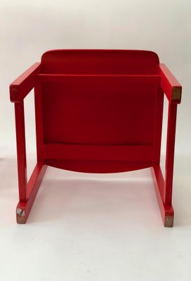 Red Painted Children's Chairs, 1970s, Set of 2-BAF-1401468