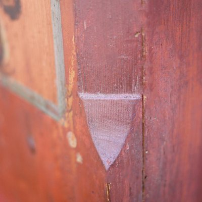 Red Painted Tyrolean Credenza-BGS-1077901