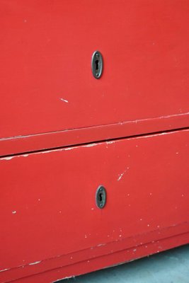 Red Patinated Dresser, 1940s-AIU-1744402