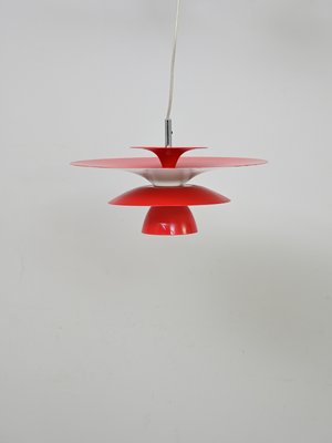 Red Pendant Lamp, 1990s-QWP-2035582