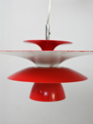 Red Pendant Lamp, 1990s-QWP-2035582