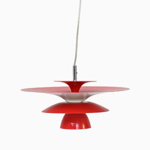 Red Pendant Lamp, 1990s-QWP-2035582