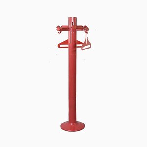 Red Planta ABS Coat Stand with 2 Hangers by Giancarlo Piretti for Castelli / Anonima Castelli, 1970s-PYR-888309