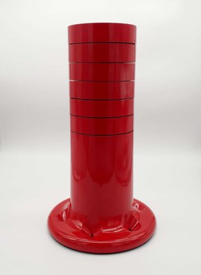 Red Pluvium Umbrella Stand by Giancarlo Piretti for Anonima Castelli-PCO-1807608