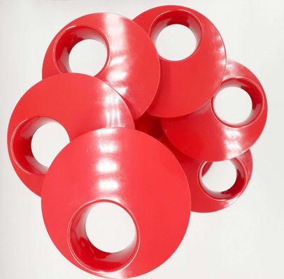 Red Pluvium Umbrella Stand by Giancarlo Piretti for Anonima Castelli-PCO-1807608