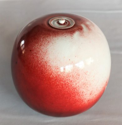 Red Porcelain Box by Xavier Duroselle, 1990s-YBU-1366817