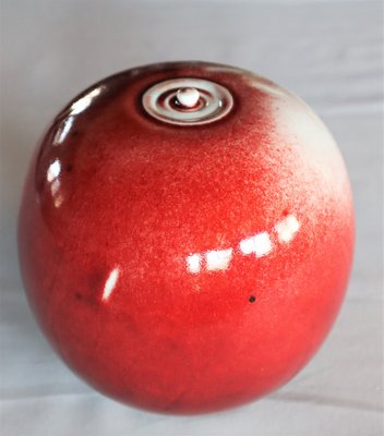 Red Porcelain Box by Xavier Duroselle, 1990s-YBU-1366817