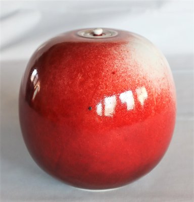 Red Porcelain Box by Xavier Duroselle, 1990s-YBU-1366817