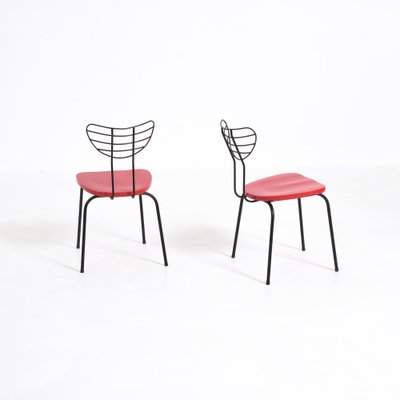 Red Radar Chairs by Willy Van Der Seas, Set of 2-VT-1021758