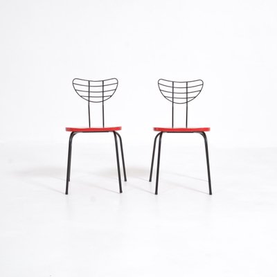 Red Radar Chairs by Willy Van Der Seas, Set of 2-VT-1021758