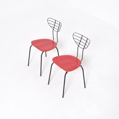 Red Radar Chairs by Willy Van Der Seas, Set of 2-VT-1021758