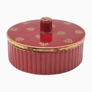 Red Rubin Jar by Arthur Percy for Upsala Ekeby Gefle, Sweden, 1940s-JZC-2042202