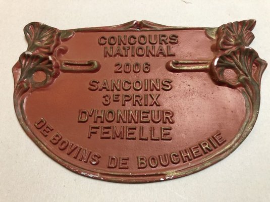 Red Sancoins Agricultural Contest Plaque, 2006-SDV-736868