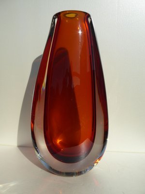 Red Scarabeo Vase by Gino Cenedese, 1990s-AWL-835233