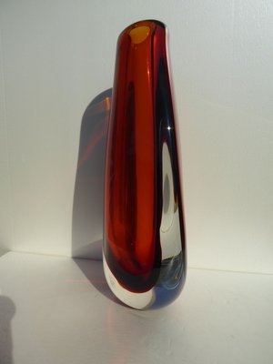 Red Scarabeo Vase by Gino Cenedese, 1990s-AWL-835233