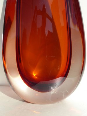 Red Scarabeo Vase by Gino Cenedese, 1990s-AWL-835233