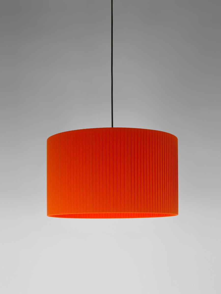 Red Sísísí Cilíndricas GT2 Pendant Lamp by Santa & Cole