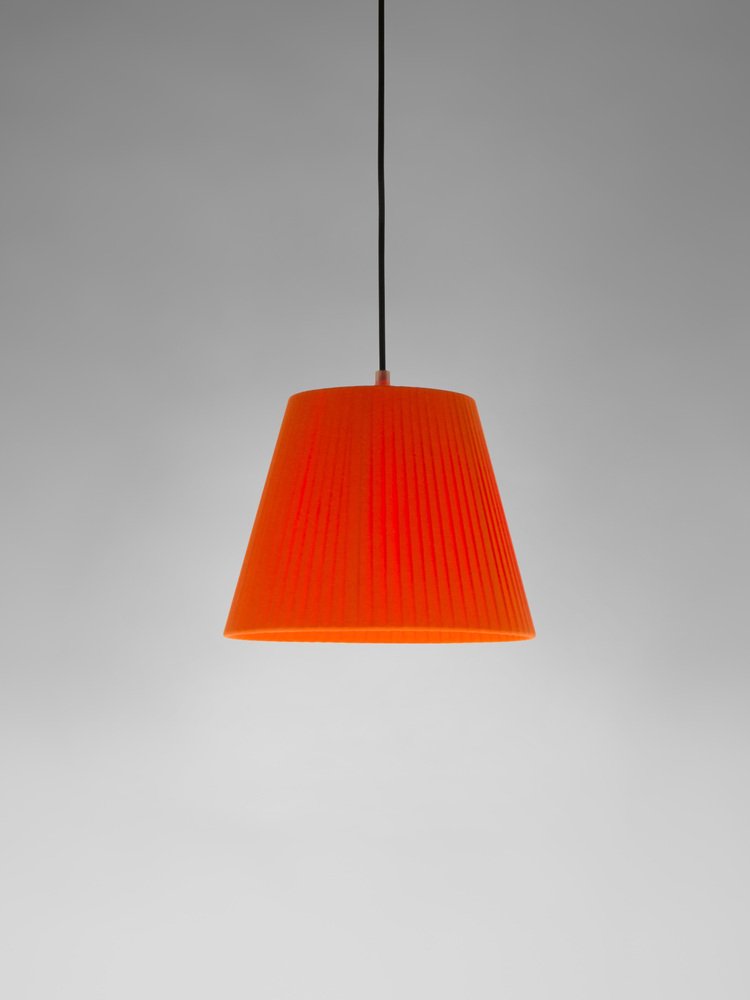 Red Sísísí Cónicas MT1 Pendant Lamp by Santa & Cole