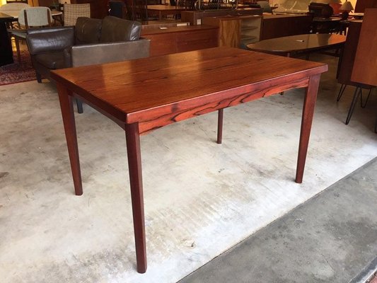 Red Stained Wood Dining Table by Henning Kjaernulf for Vejle Stéle-WSA-831313