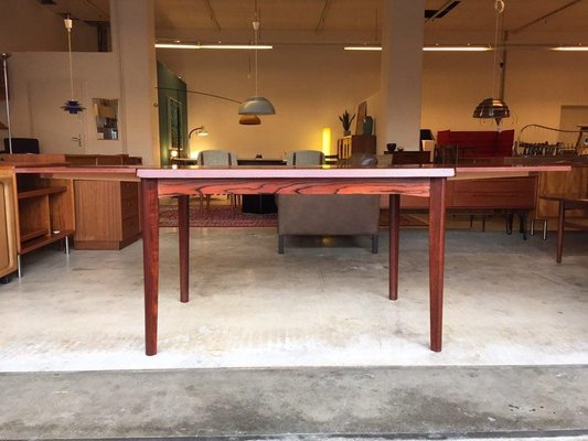 Red Stained Wood Dining Table by Henning Kjaernulf for Vejle Stéle-WSA-831313