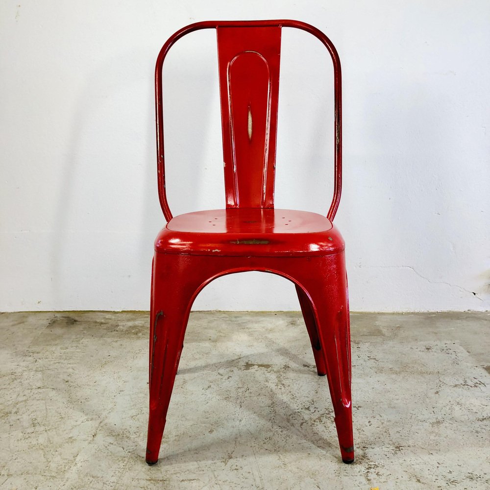 Red Steel Coffee Chairs from Tolix