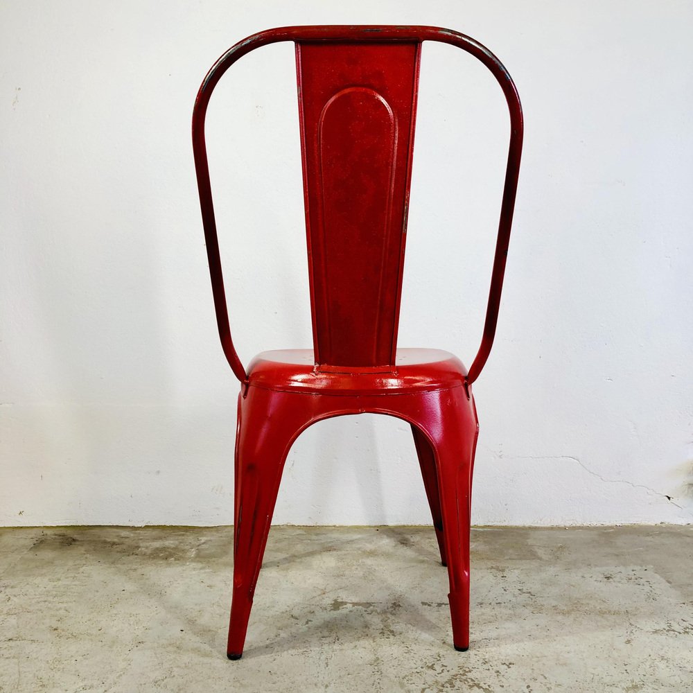 Red Steel Coffee Chairs from Tolix