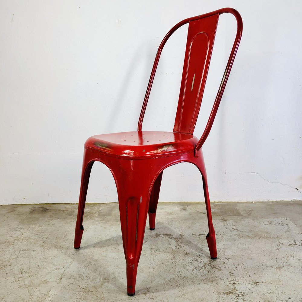 Red Steel Coffee Chairs from Tolix