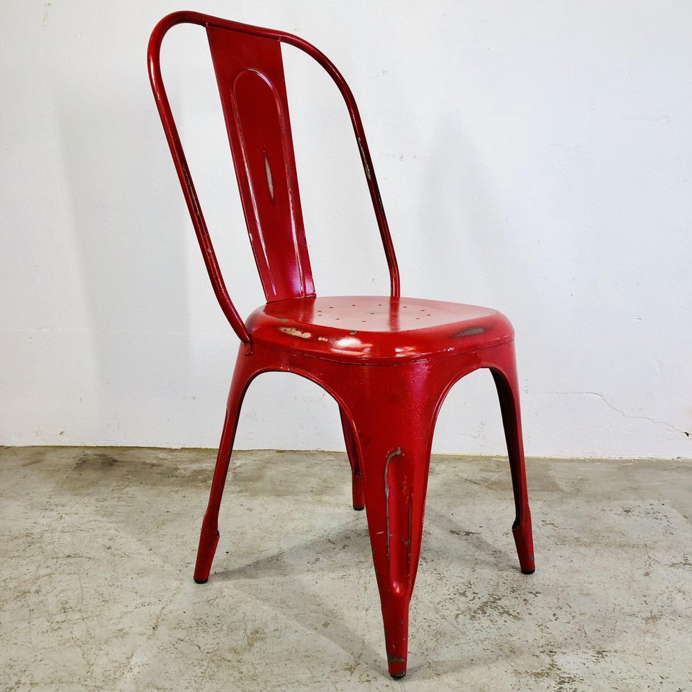 Red Steel Coffee Chairs from Tolix