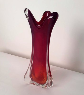 Red Submerged Vase by Luigi Ferro for A.VE.M., 1941-TKI-679038