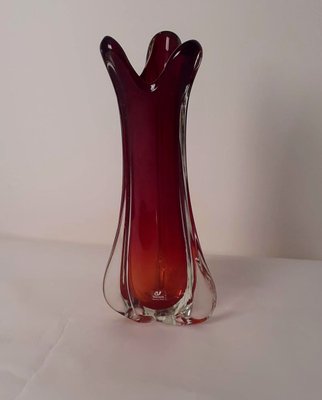 Red Submerged Vase by Luigi Ferro for A.VE.M., 1941-TKI-679038