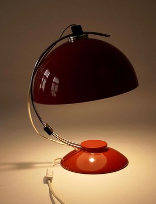 Red Table Lamp, 1970s-BAF-763487