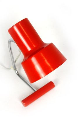 Red Table Lamp attributed to Josef Hurka for Napako, 1960s-WVS-1795884