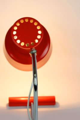 Red Table Lamp attributed to Josef Hurka for Napako, 1960s-WVS-1795884